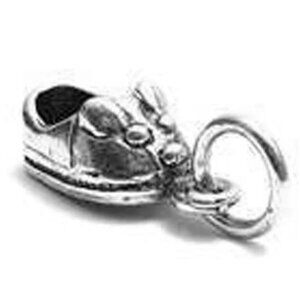 BUNNY SHOE CHARM. STERLING SILVER